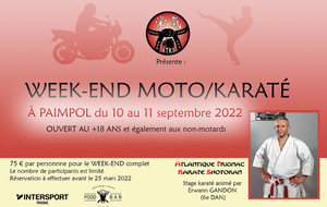 Week-end Moto/Karaté à Paimpol 